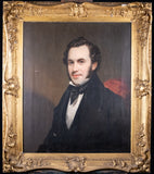 Portrait of William Brown, c.1840. Oil on Canvas. - Harrington Antiques