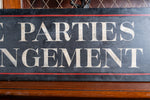 'Private Parties By Arrangement' Hand Painted Sign - Harrington Antiques