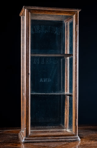R. Esterbrook & Co Oak Glazed Display Cabinet, c1920 - Harrington Antiques