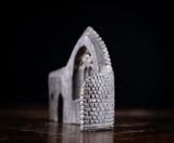Rare Irish Bog Oak Miniature Gothic Architectural Ruin, c.1860 - Harrington Antiques