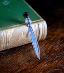 Silver & Amethyst Paste Stone Thistle Bookmark by Crisford & Norris, c.1910 - Harrington Antiques