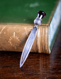 Silver & Amethyst Paste Stone Thistle Bookmark by Crisford & Norris, c.1910 - Harrington Antiques