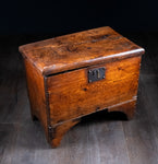 Small Vernacular Elm and Pine Coffer, c.1800 - Harrington Antiques