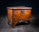 Small Vernacular Elm and Pine Coffer, c.1800 - Harrington Antiques