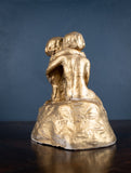 'The Kiss' Gilded Plaster Sculpture, Signed 'E. Bjurstrom, 1939'. - Harrington Antiques