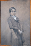 Three - Quarter Length Portrait, Signed 'L. Bonnefoy'. Dated 1849. Pastel. - Harrington Antiques