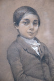 Three - Quarter Length Portrait, Signed 'L. Bonnefoy'. Dated 1849. Pastel. - Harrington Antiques