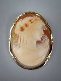 14 Carat Gold Cameo Brooch / Pendant by Giovanni Apa, Italy, c.1920. - Harrington Antiques