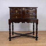 17th Century Oak Bible Box On Later Stand - Harrington Antiques