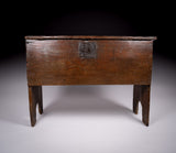 17th Century Oak Six Plank Coffer - Harrington Antiques