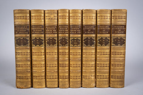 1850-54 Hallam's Collected Works In Eight Volumes. Fine Binding. - Harrington Antiques