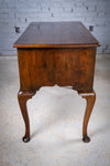 18th Century Georgian Featherbanded Walnut Lowboy - Harrington Antiques