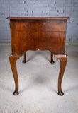 18th Century Georgian Featherbanded Walnut Lowboy - Harrington Antiques