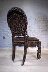 19th Century Burmese Anglo-Indian Carved Rosewood Chair. - Harrington Antiques