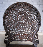 19th Century Burmese Anglo-Indian Carved Rosewood Chair. - Harrington Antiques