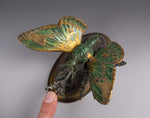 19th Century Cold Painted Bronze Butterfly Letter Clip - Harrington Antiques