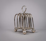 19th Century Concertina / Expanding Silver Plated 7-Bar Toast Rack - Harrington Antiques