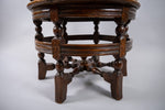 19th Century Dutch Colonial Carved Oak Burgomeister Chair With Original Cushion - Harrington Antiques