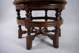 19th Century Dutch Colonial Carved Oak Burgomeister Chair With Original Cushion - Harrington Antiques