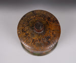 19th Century Folk Art 'Thatched Cottage' Polychrome Treen String Box - Harrington Antiques