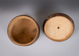 19th Century Folk Art 'Thatched Cottage' Polychrome Treen String Box - Harrington Antiques