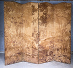 19th Century French Tapestry Four Panel Room Divider / Screen - Harrington Antiques