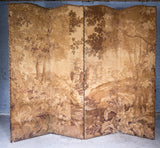 19th Century French Tapestry Four Panel Room Divider / Screen - Harrington Antiques