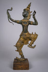 19th Century Gilt Bronze Prince Rama Thai Deity, Dated 1883. - Harrington Antiques