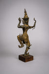 19th Century Gilt Bronze Prince Rama Thai Deity, Dated 1883. - Harrington Antiques
