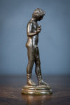 19th Century Grand Tour Narcissus Bronze - Harrington Antiques