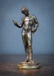 19th Century Grand Tour Narcissus Bronze - Harrington Antiques