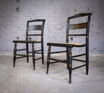 19th Century Lambert Hitchcock Chair & Another Similar - Near Pair. - Harrington Antiques