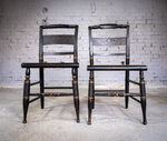 19th Century Lambert Hitchcock Chair & Another Similar - Near Pair. - Harrington Antiques