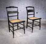 19th Century Lambert Hitchcock Chair & Another Similar - Near Pair. - Harrington Antiques