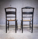 19th Century Lambert Hitchcock Chair & Another Similar - Near Pair. - Harrington Antiques