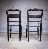 19th Century Lambert Hitchcock Chair & Another Similar - Near Pair. - Harrington Antiques