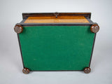 19th Century Large Maple Tea Caddy With Fitted Interior & Lock/Key. - Harrington Antiques