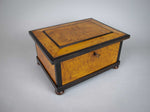 19th Century Large Maple Tea Caddy With Fitted Interior & Lock/Key. - Harrington Antiques