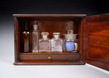 19th Century Mahogany Apothecary Cabinet With Key - Harrington Antiques