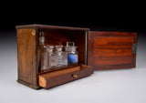 19th Century Mahogany Apothecary Cabinet With Key - Harrington Antiques