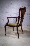 19th Century Mahogany Art Nouveau Chair In The Manner of J. Shoolbred, c.1880 - Harrington Antiques