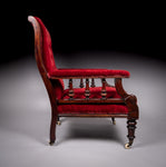 19th Century Mahogany Reading / Library Chair - Harrington Antiques