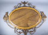 19th Century Neo-Classical Oval Gilt Sphynx Mirror (Royal Provenance) - Harrington Antiques