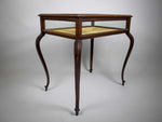 19th Century Oak Bijouterie Display Table With Cabriole Legs - Harrington Antiques