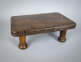 19th Century Oak Candle Stand / Country Stool. - Harrington Antiques