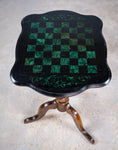 19th Century Oak & Malachite Chess Table - Harrington Antiques