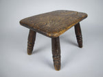 19th Century Oak Rectangular Milking / Dairy Stool - Harrington Antiques