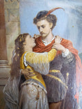 19th Century Oil On Board - Romeo & Juliet On Balcony. - Harrington Antiques