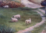19th Century Oil On Canvas - Lady Walking By Pond. Signed 'T. Morris'. - Harrington Antiques