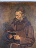 19th Century Oil On Canvas - The Friar - Harrington Antiques